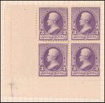3c purple Jackson block of four