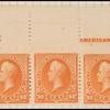 90c orange Perry imprint strip of five