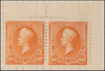 90c orange Perry pair