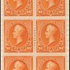 90c orange Perry block of six