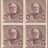 8c lilac Sherman proof block of four