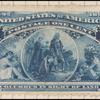 1c deep blue Columbus in Sight of Land Specimen single