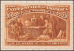 30c orange brown Columbus at La Rabida Specimen single