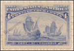4c ultramarine Fleet of Columbus Specimen single