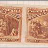 30c orange brown Columbus at La Rabida imperforate pair