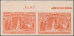 $1 salmon Queen Isabella Pledging Her Jewels imperforate pair