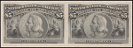 $5 black Columbus imperforate pair