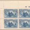 1c deep blue Columbus in sight of land block of four