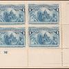 1c deep blue Columbus in sight of land block of four