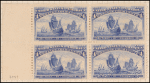 4c ultramarine Fleet of Columbus block of four