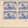 4c ultramarine Fleet of Columbus block of four