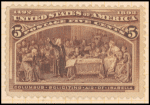 5c chocolate Columbus Soliciting Aid from Queen Isabella single