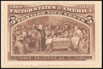 5c chocolate Columbus Soliciting Aid from Queen Isabella single