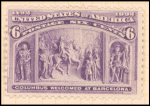6c purple Columbus Welcomed at Barcelona single