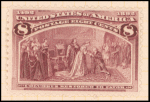 8c magenta Columbus Restored to Favor single