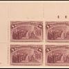 8c magenta Columbus Restored to Favor block of four
