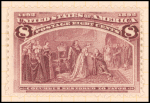 8c magenta Columbus Restored to Favor single