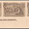 10c black brown Columbus Presenting Natives imprint strip of three