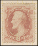 6c pink Lincoln single