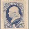 1c dark ultramarine Franklin single