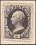 12c blackish purple Henry Clay single