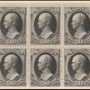 30c full black Hamilton block of six