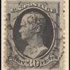 30c full black Hamilton single