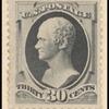 30c full black Hamilton single