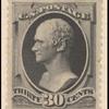 30c full black Hamilton single