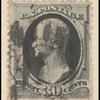 30c full black Hamilton single