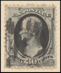 30c full black Hamilton single