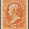 15c red orange Webster single