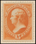 15c red orange Webster single