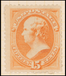 15c red orange Webster single