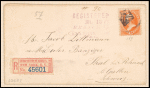 15c red orange Webster single on cover