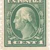 1c green Washington single