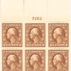 4c brown Washington block of six