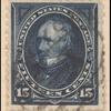 15c dark blue Clay single