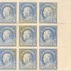 20c ultramarine Franklin block of nine