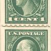 1c green Washington pair