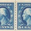 5c blue Washington pair