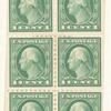 1c green Washington booklet pane of six