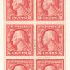 2c carmine Washington booklet pane of six