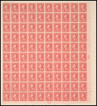 5c carmine Washington error single in full sheet