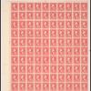 2c carmine Washington block of one hundred