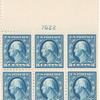 5c blue Washington block of six
