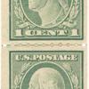 1c green Washington pair