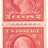 2c carmine Washington strip of four