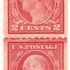2c carmine Washington strip of four