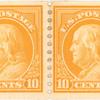 10c orange yellow Washington pair